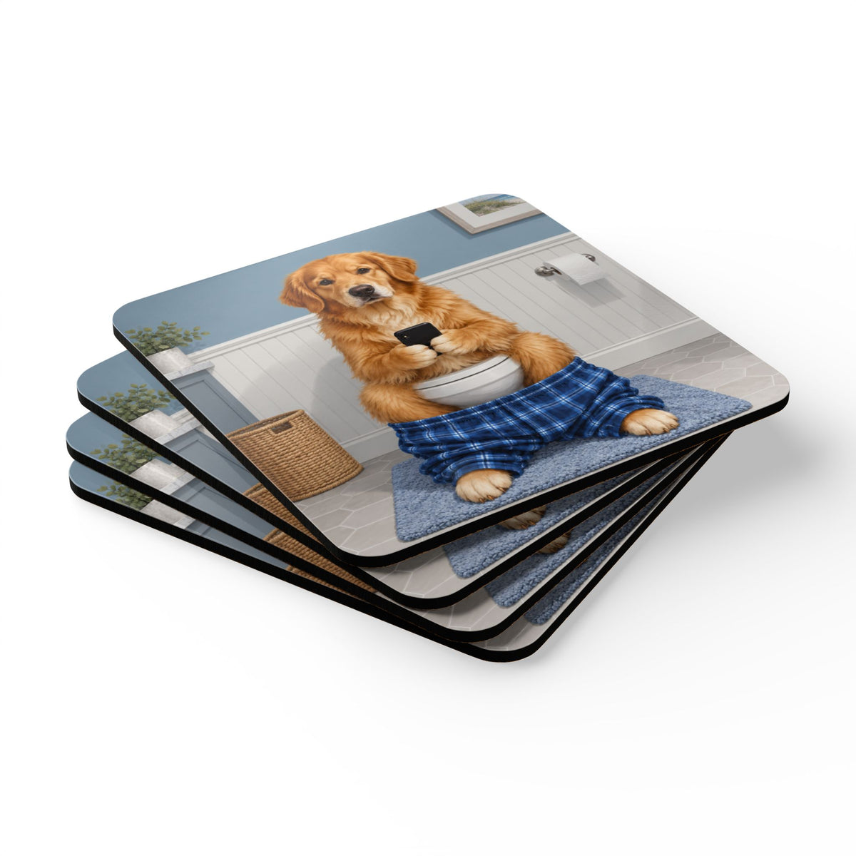 Sit & Scroll Custom Pet Coasters