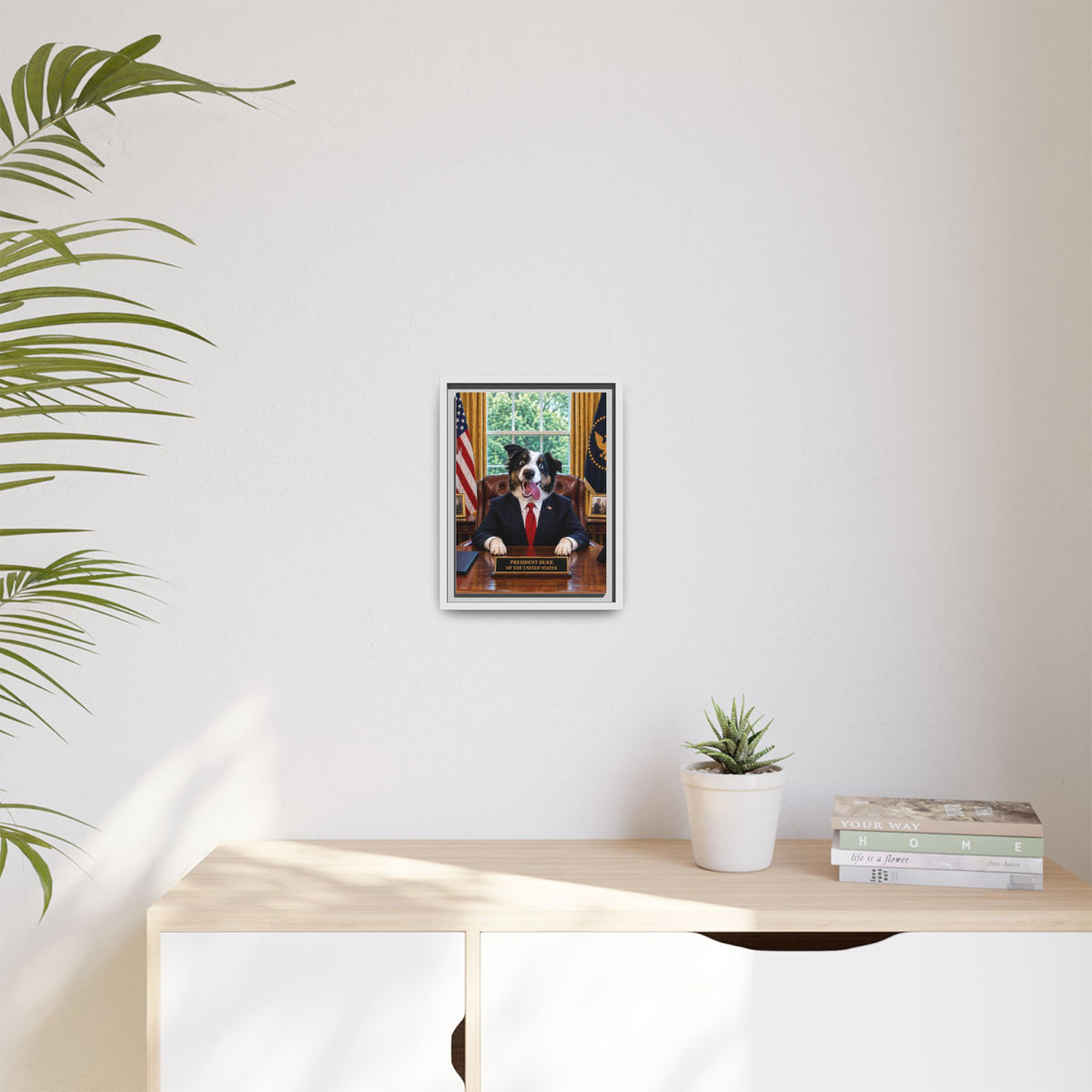 President Custom Pet Framed Canvas