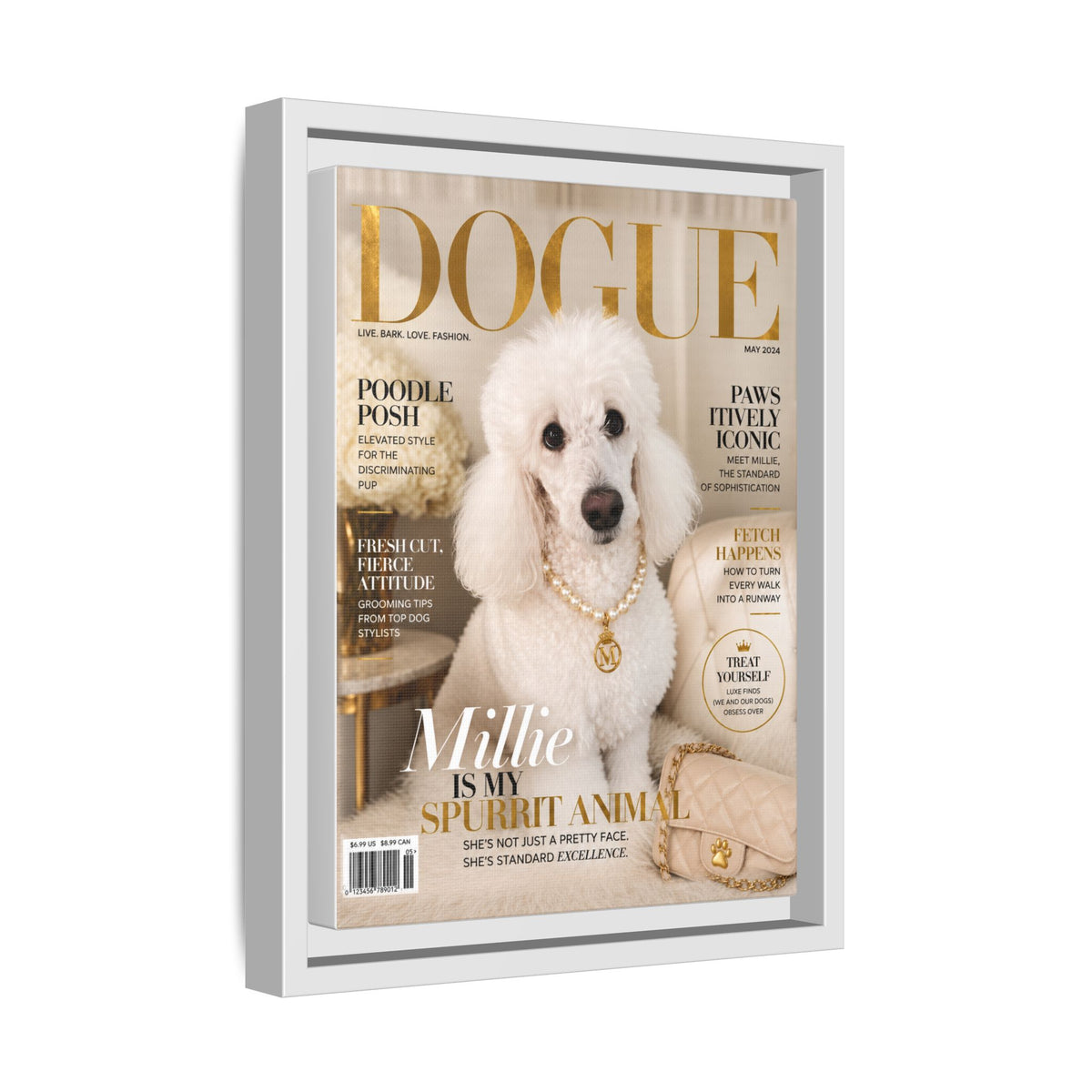 Dogue Custom Pet Framed Canvas