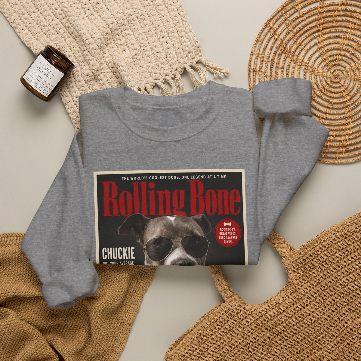 Rolling Bone Magazine Custom Pet Crewneck
