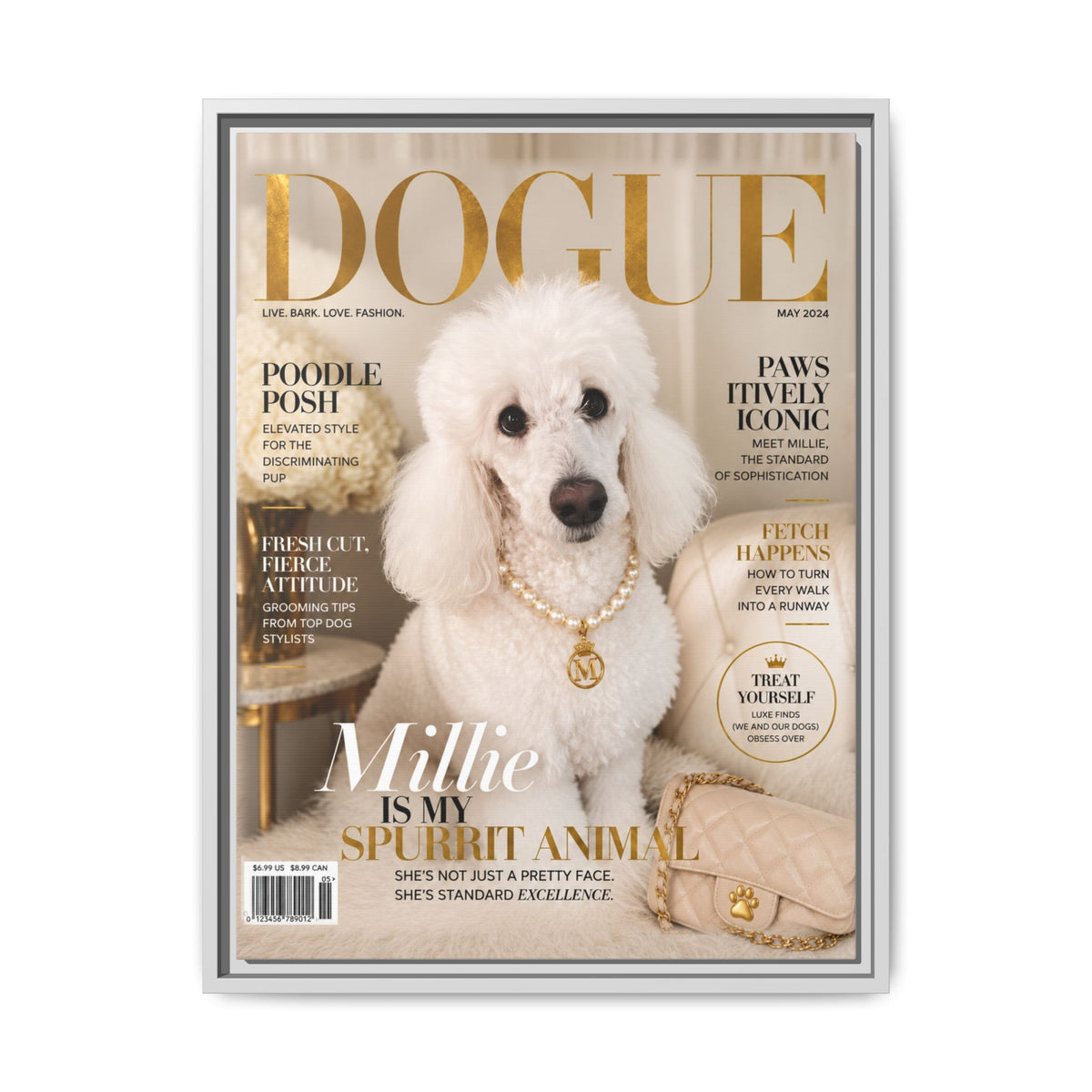 Dogue Custom Pet Framed Canvas