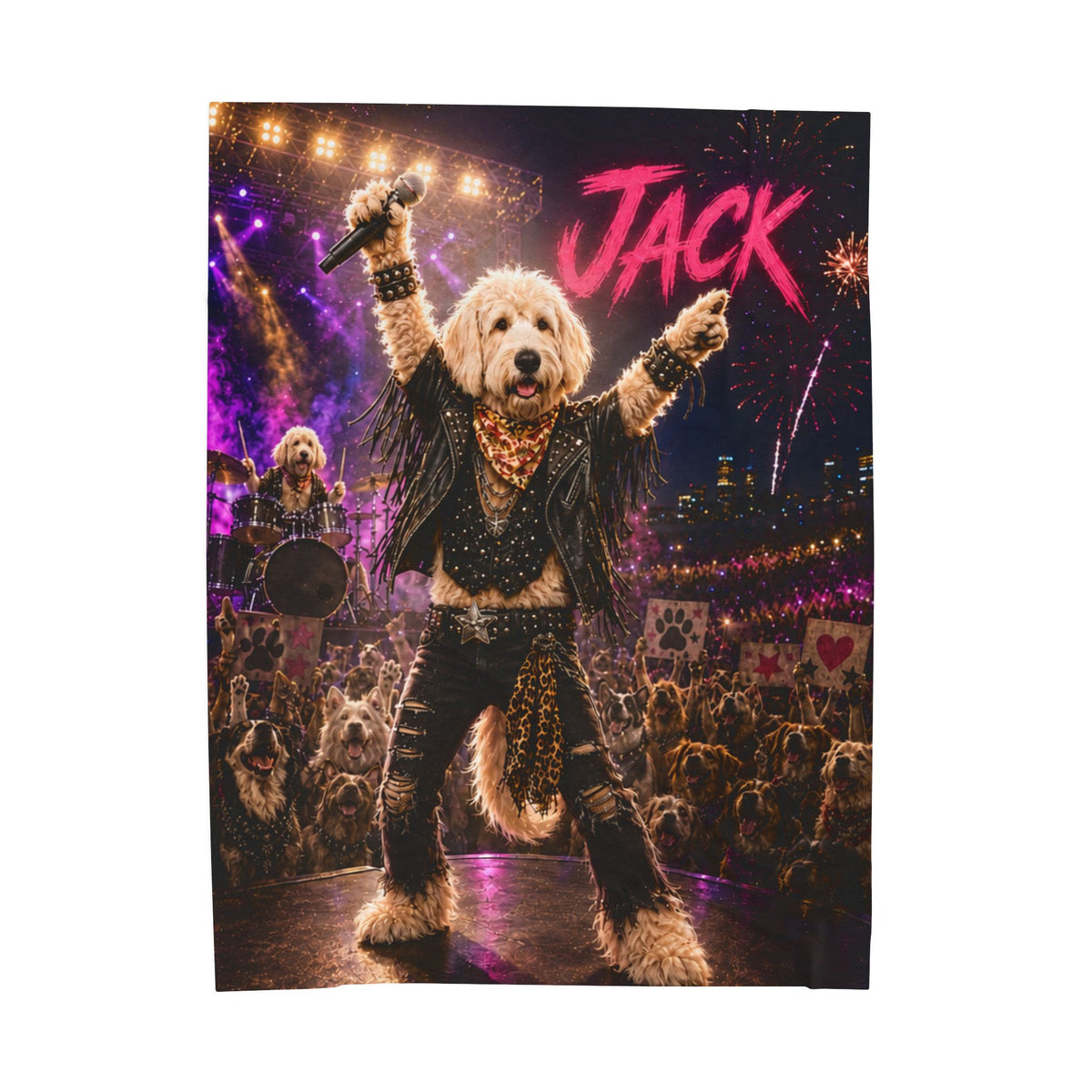 Rockstar Custom Pet Blanket