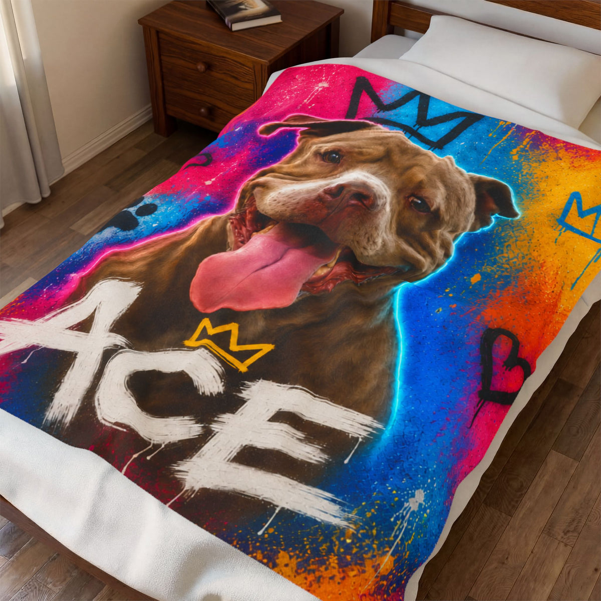Street Art Custom Pet Blanket