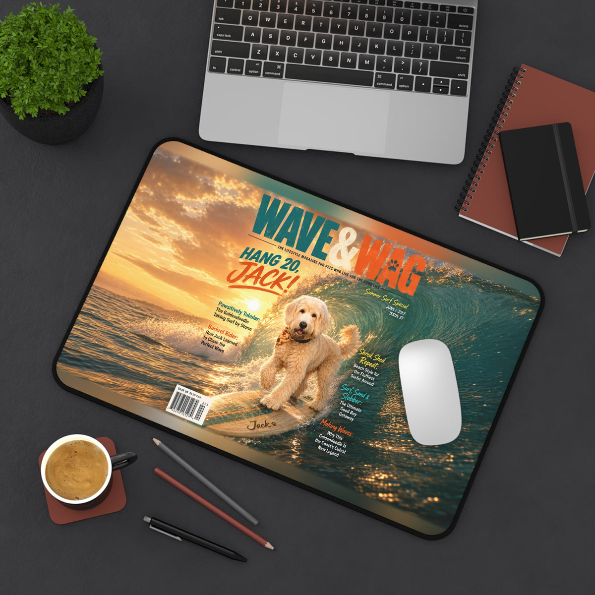 Wave & Wag Custom Pet Desk Mat