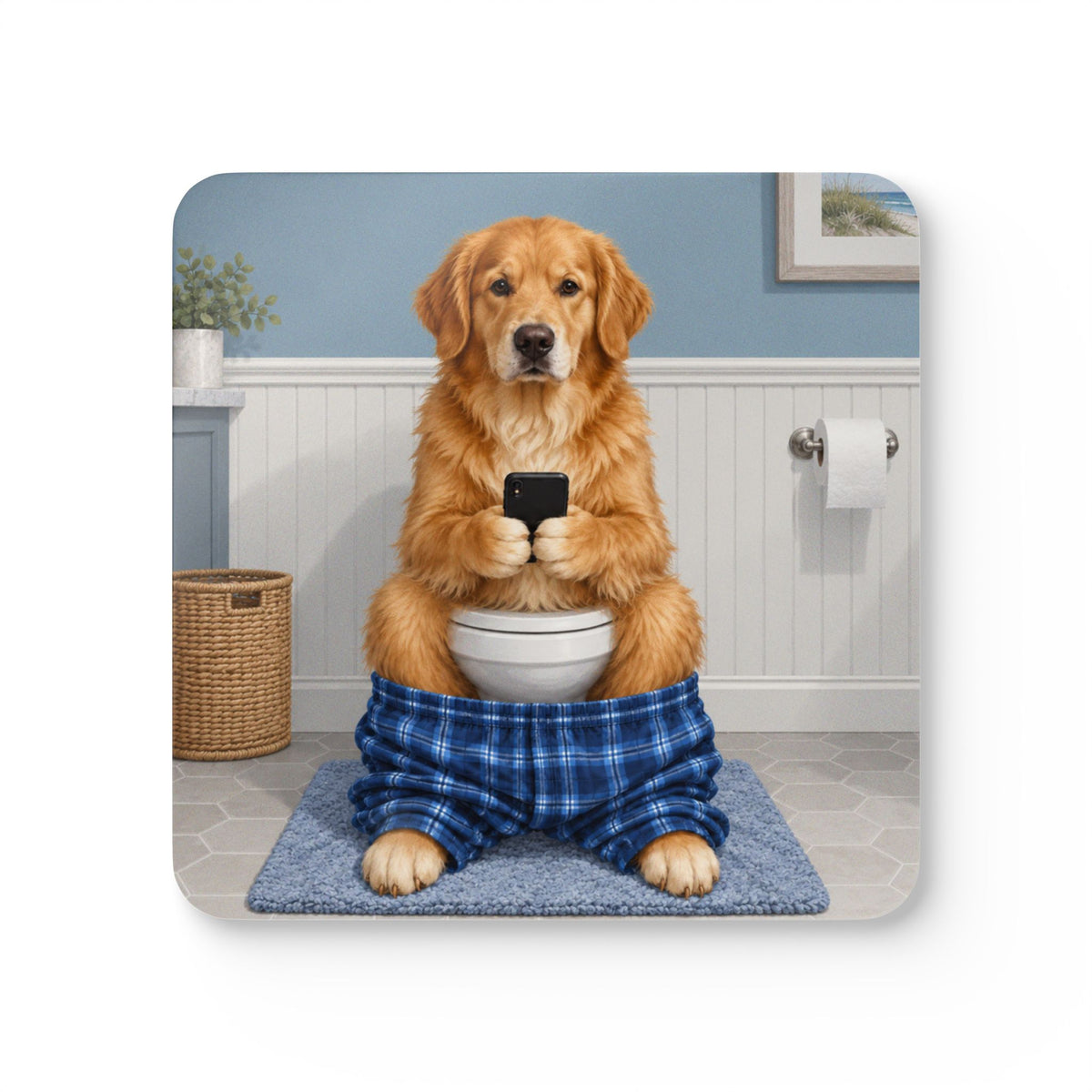 Sit & Scroll Custom Pet Coasters