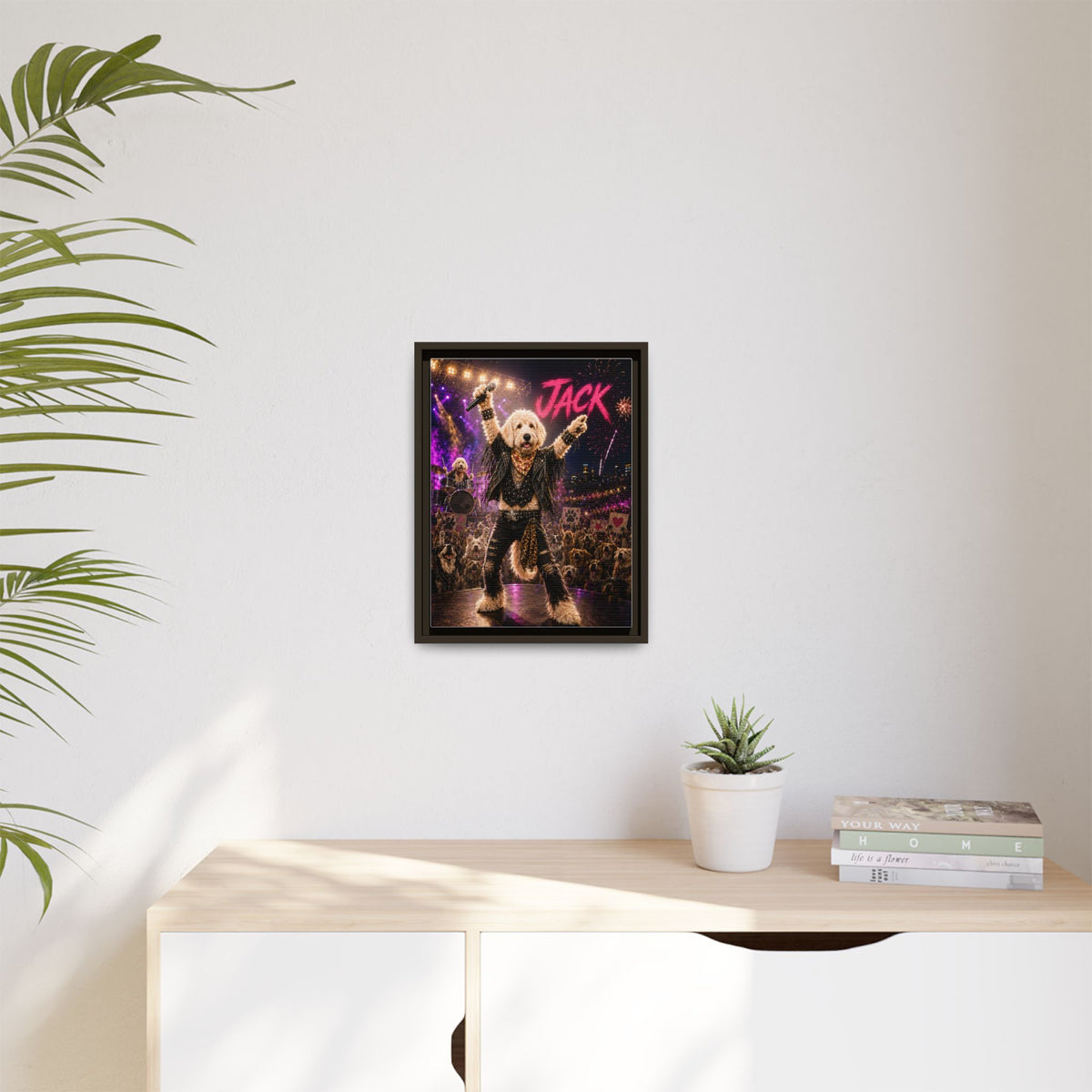 Rockstar Custom Pet Framed Canvas