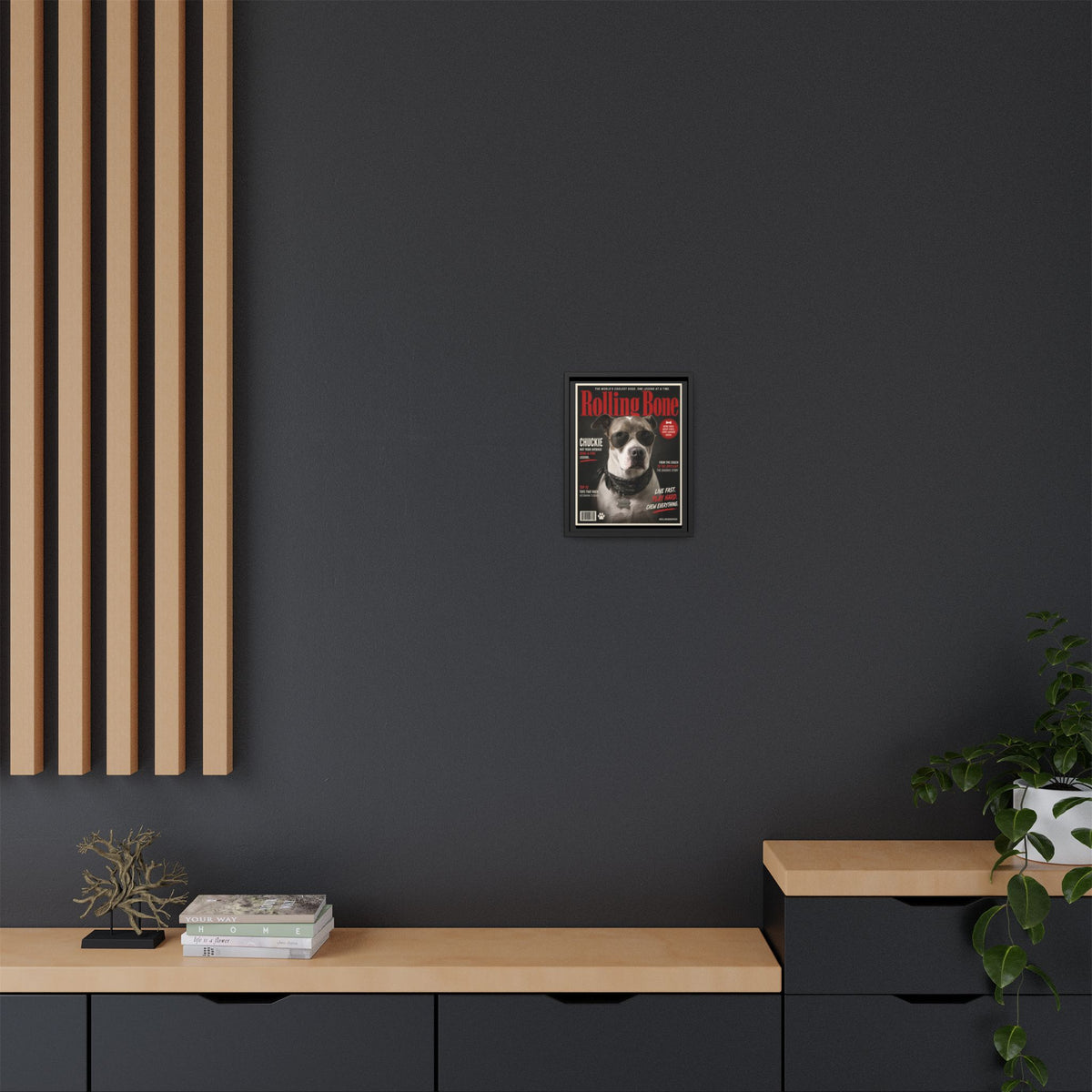 Rolling Bone Magazine Custom Pet Framed Canvas