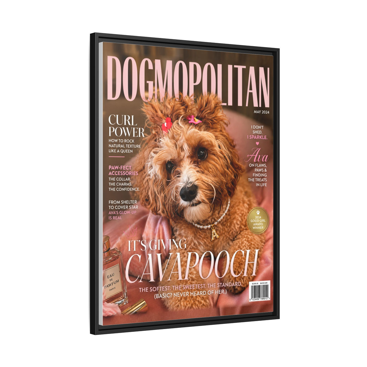 Dogmopolitan Custom Pet Framed Canvas
