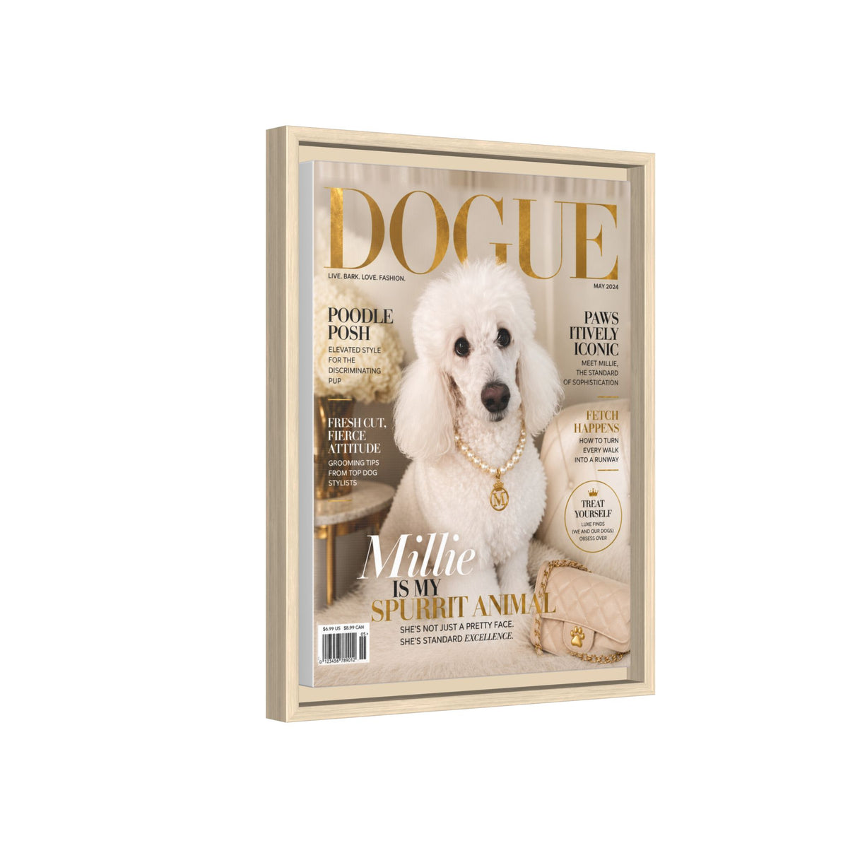 Dogue Custom Pet Framed Canvas
