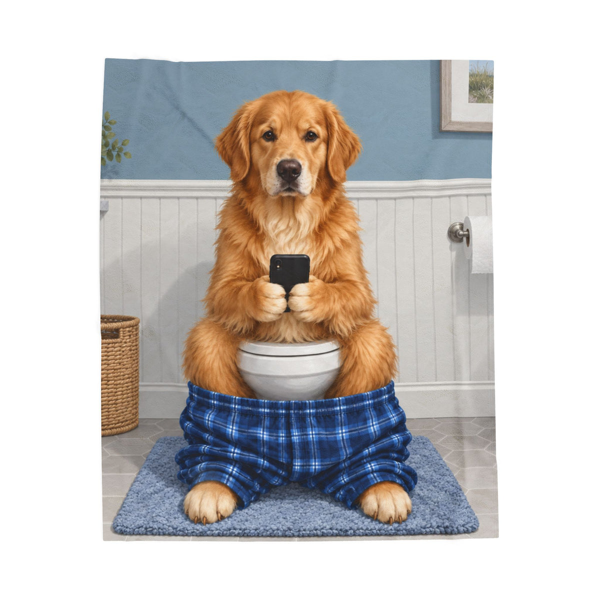 Sit & Scroll Custom Pet Blanket