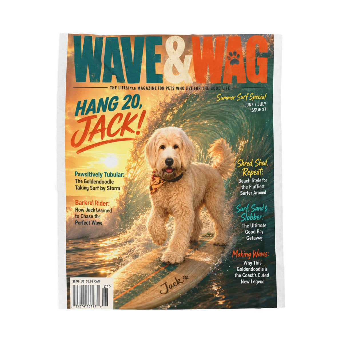 Wave & Wag Custom Pet Blanket
