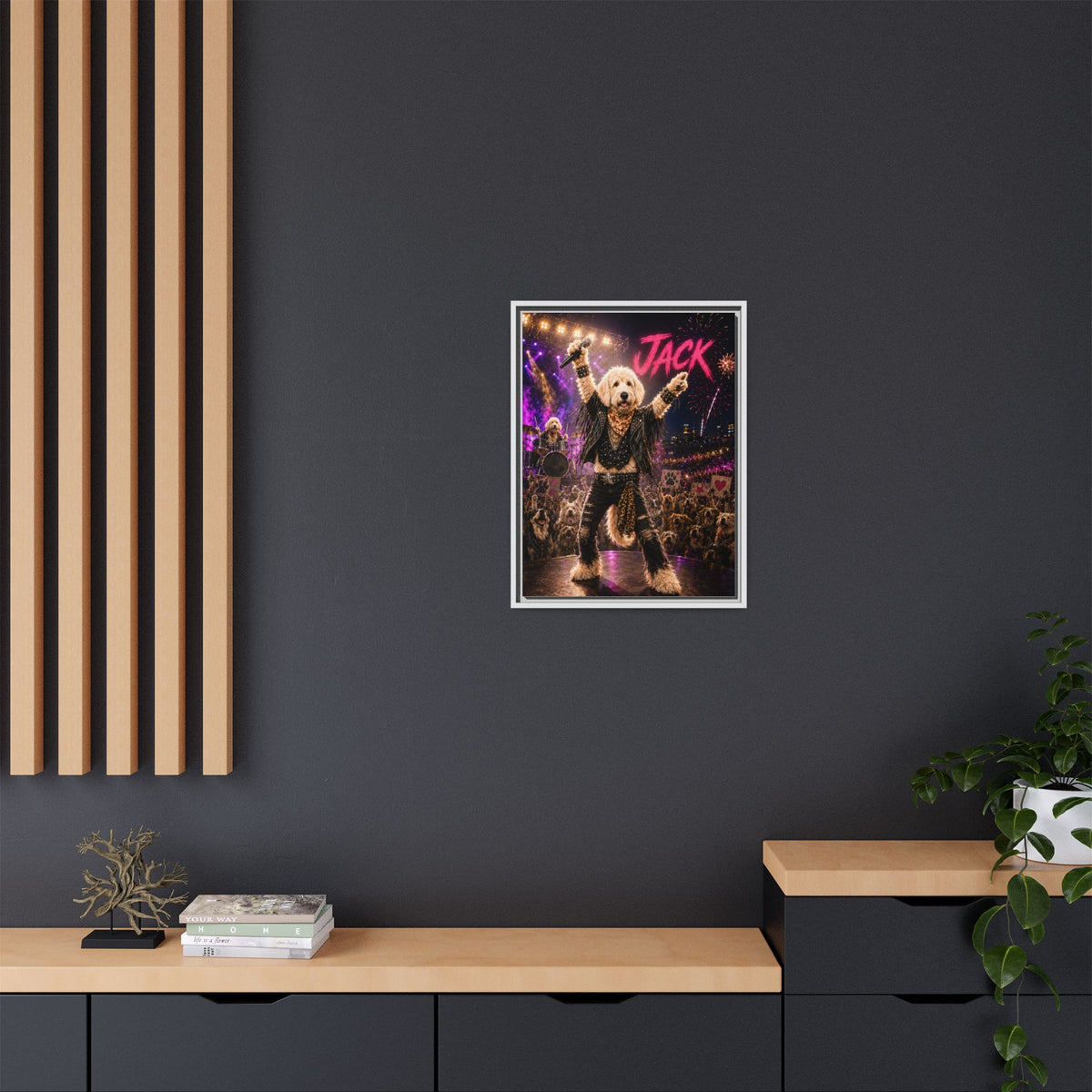 Rockstar Custom Pet Framed Canvas