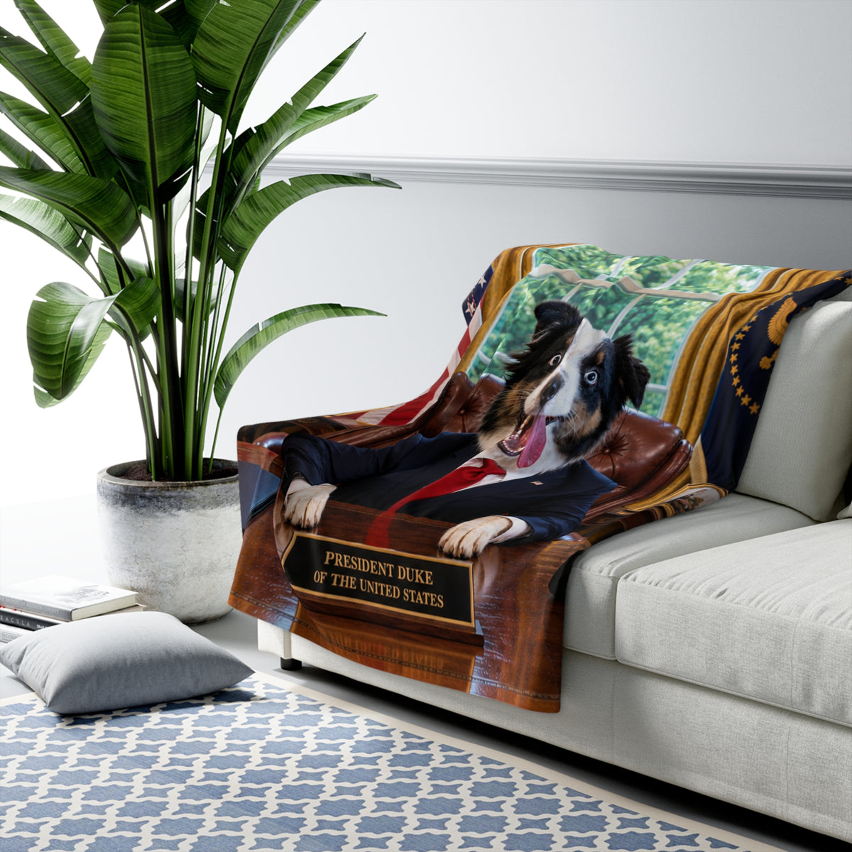 President Custom Pet Sherpa Blanket