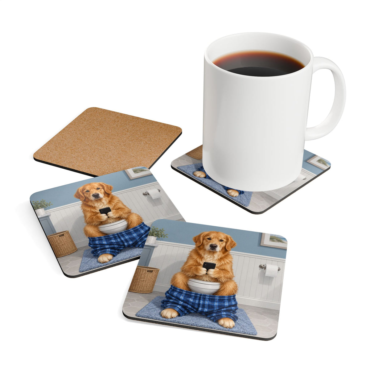 Sit & Scroll Custom Pet Coasters