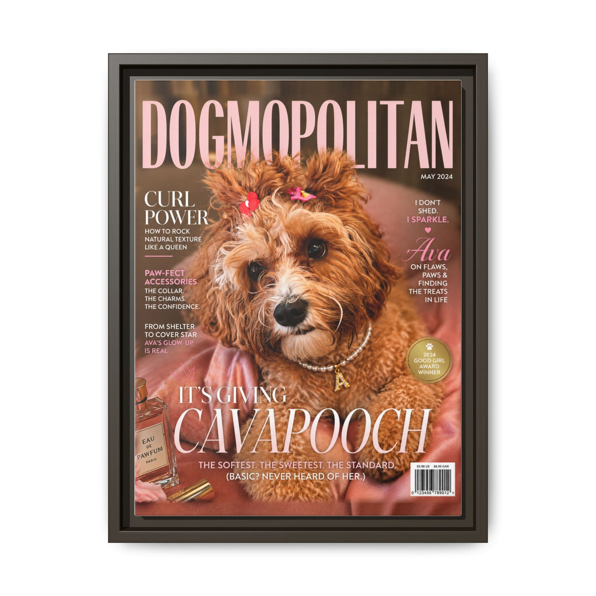 Dogmopolitan Custom Pet Framed Canvas
