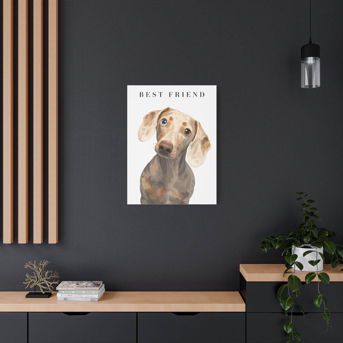 Modern Portrait Custom Pet Canvas
