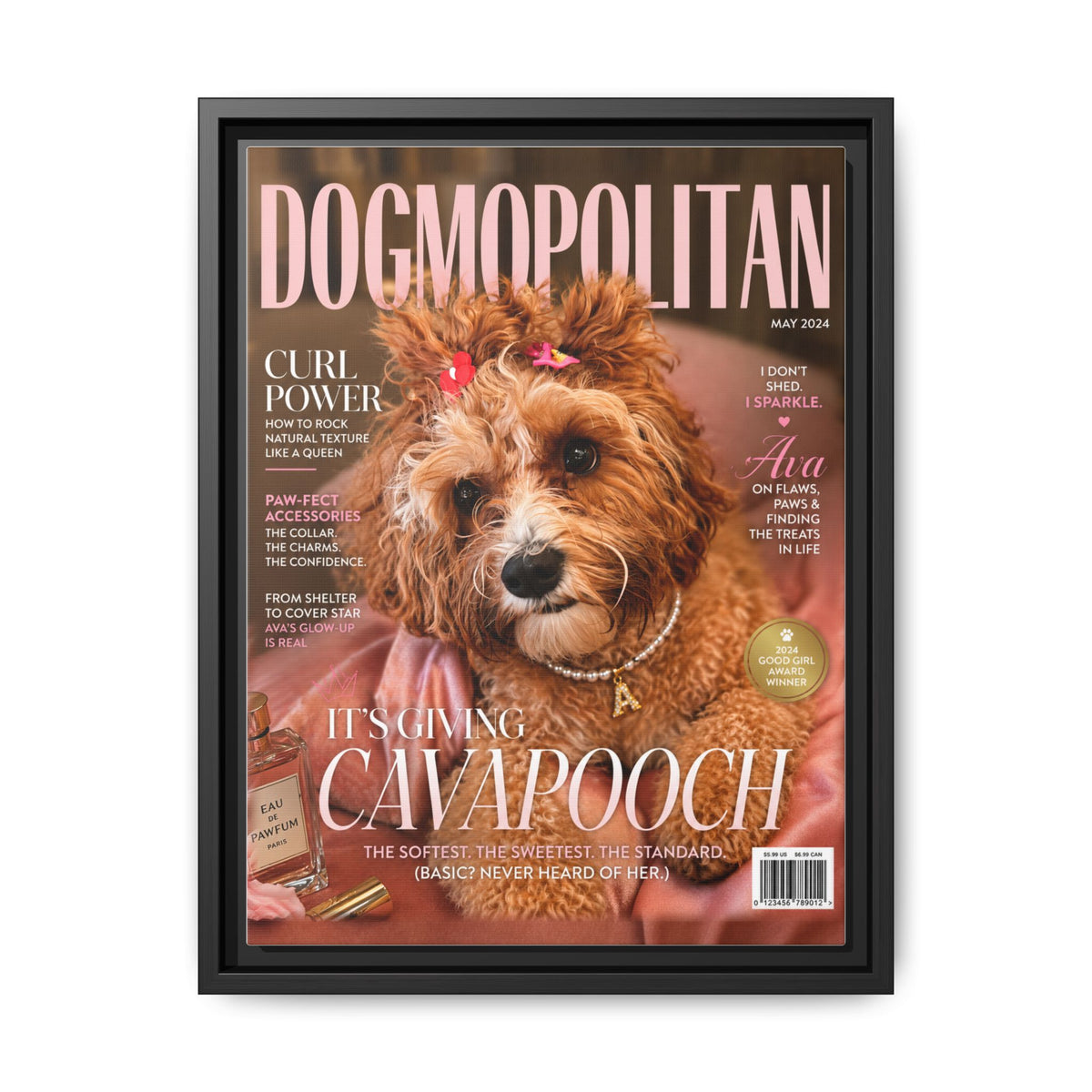 Dogmopolitan Custom Pet Framed Canvas