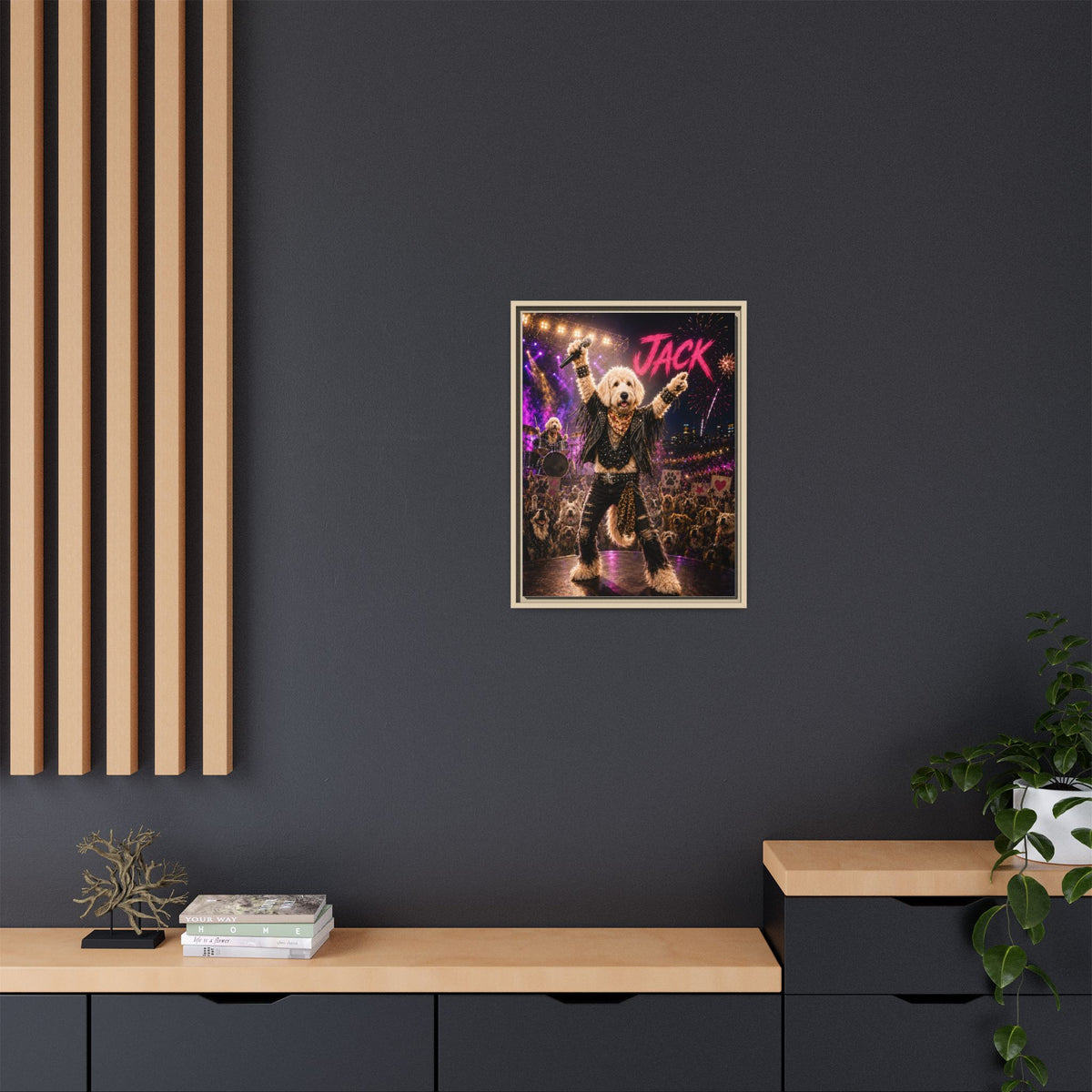 Rockstar Custom Pet Framed Canvas