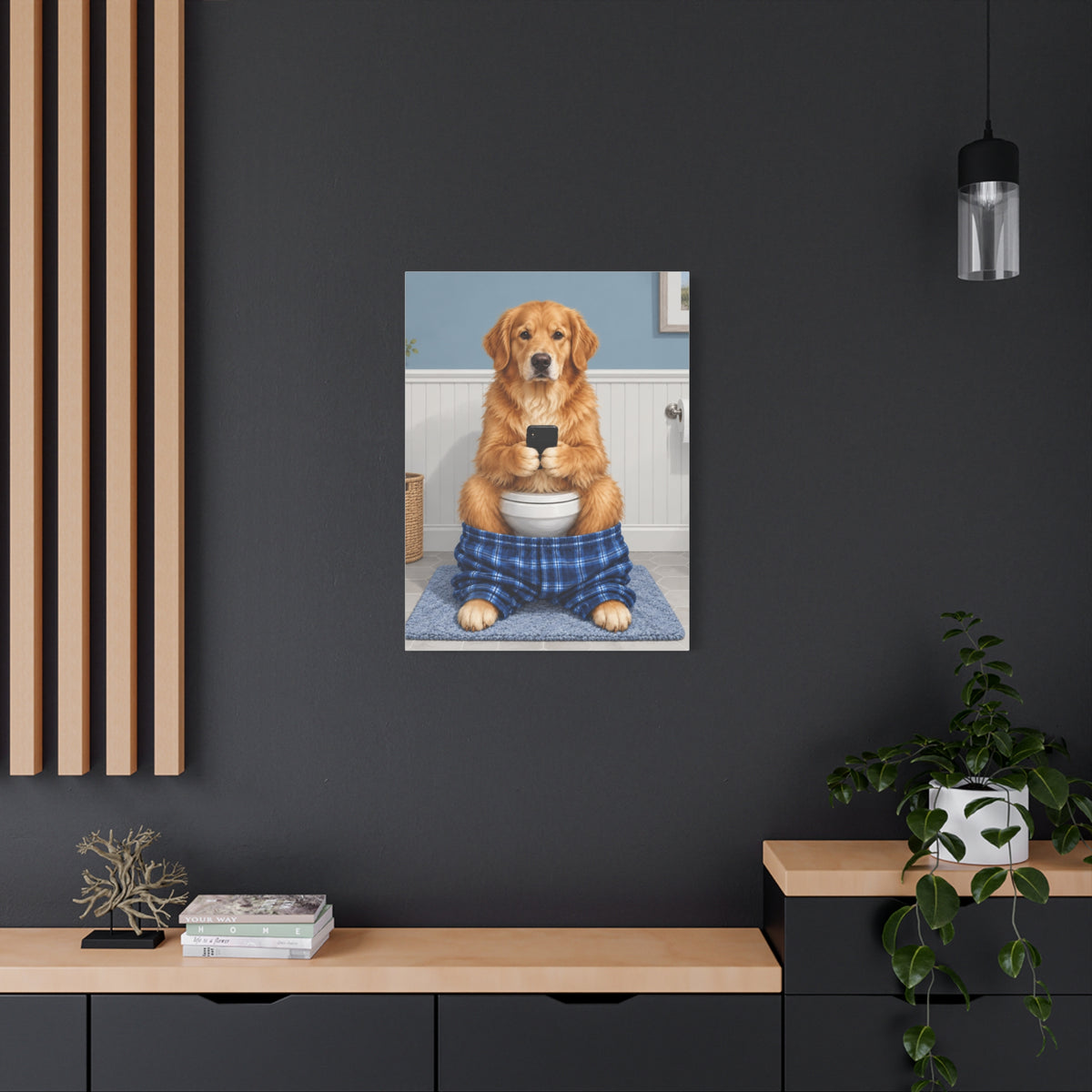 Sit & Scroll Custom Pet Canvas