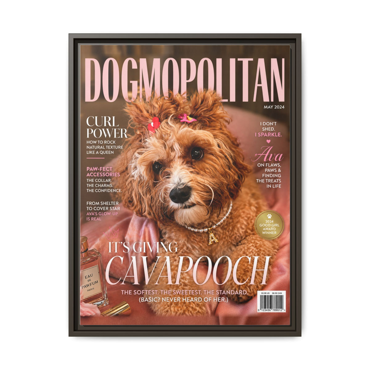 Dogmopolitan Custom Pet Framed Canvas
