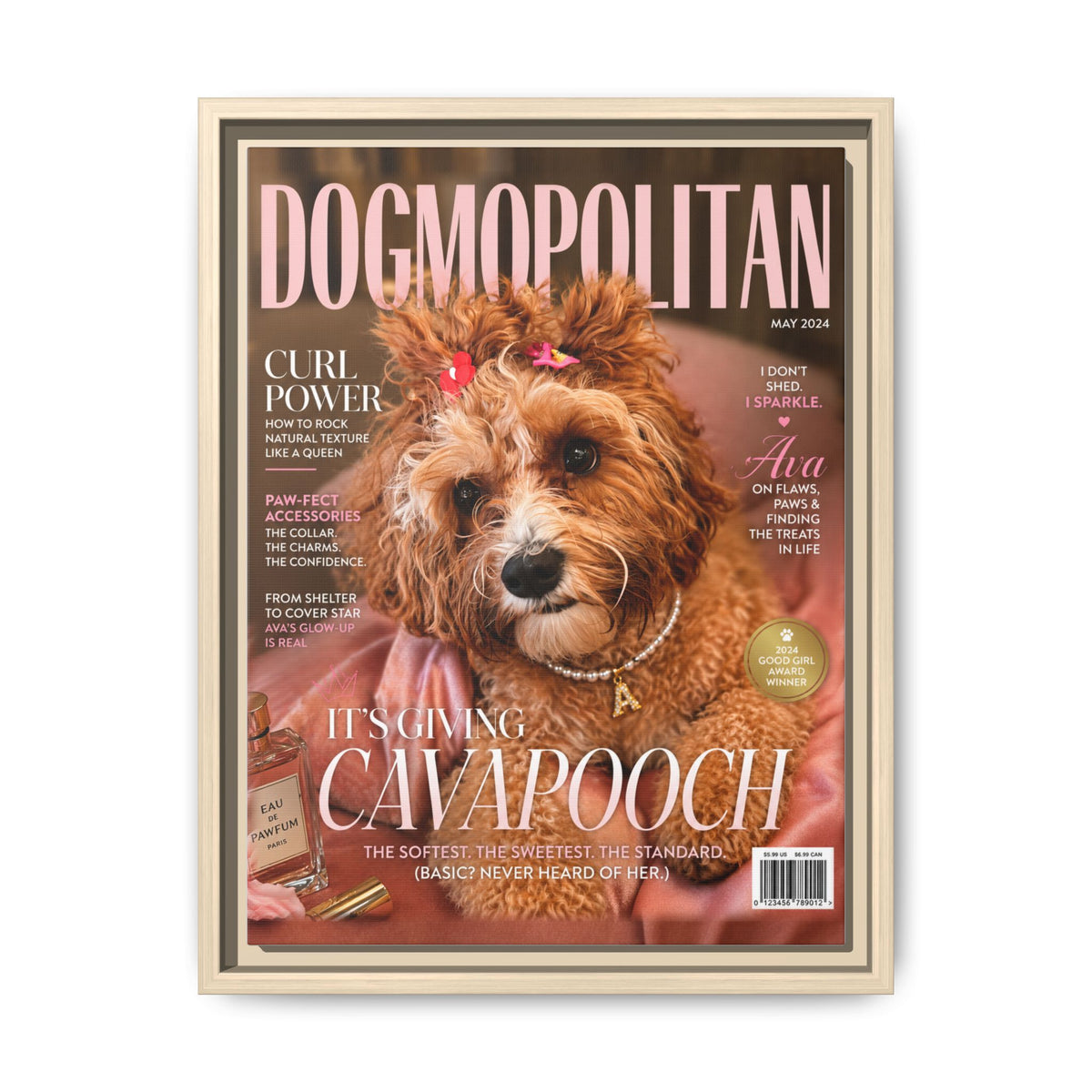 Dogmopolitan Custom Pet Framed Canvas