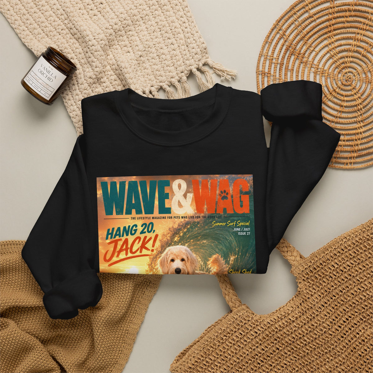 Wave & Wag Custom Pet Crewneck