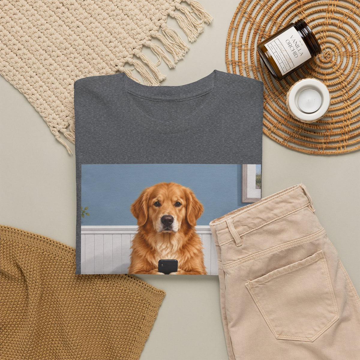 Sit & Scroll Custom Pet Tee