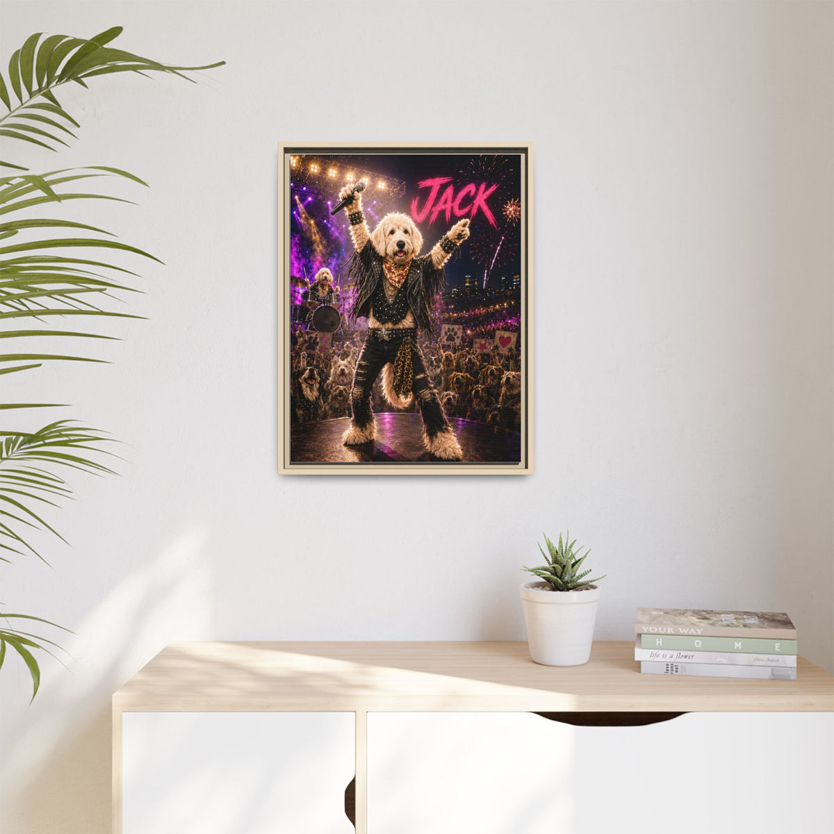 Rockstar Custom Pet Framed Canvas
