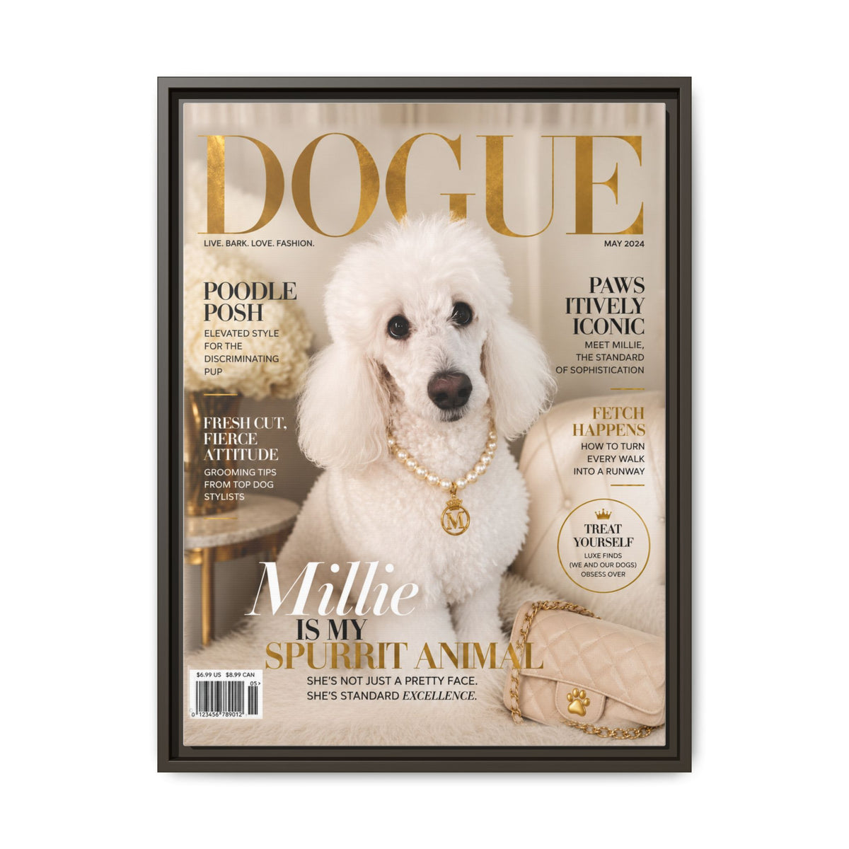 Dogue Custom Pet Framed Canvas