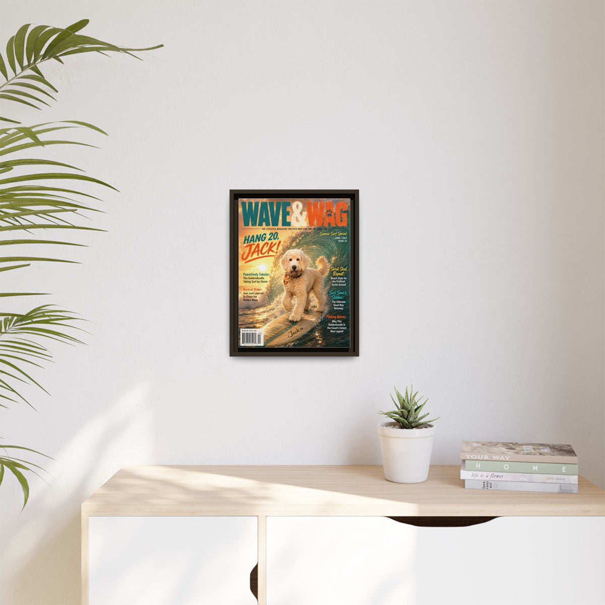 Wave & Wag Custom Pet Framed Canvas