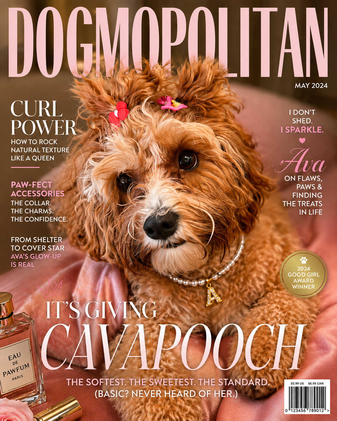 Dogmopolitan custom pet portrait artwork