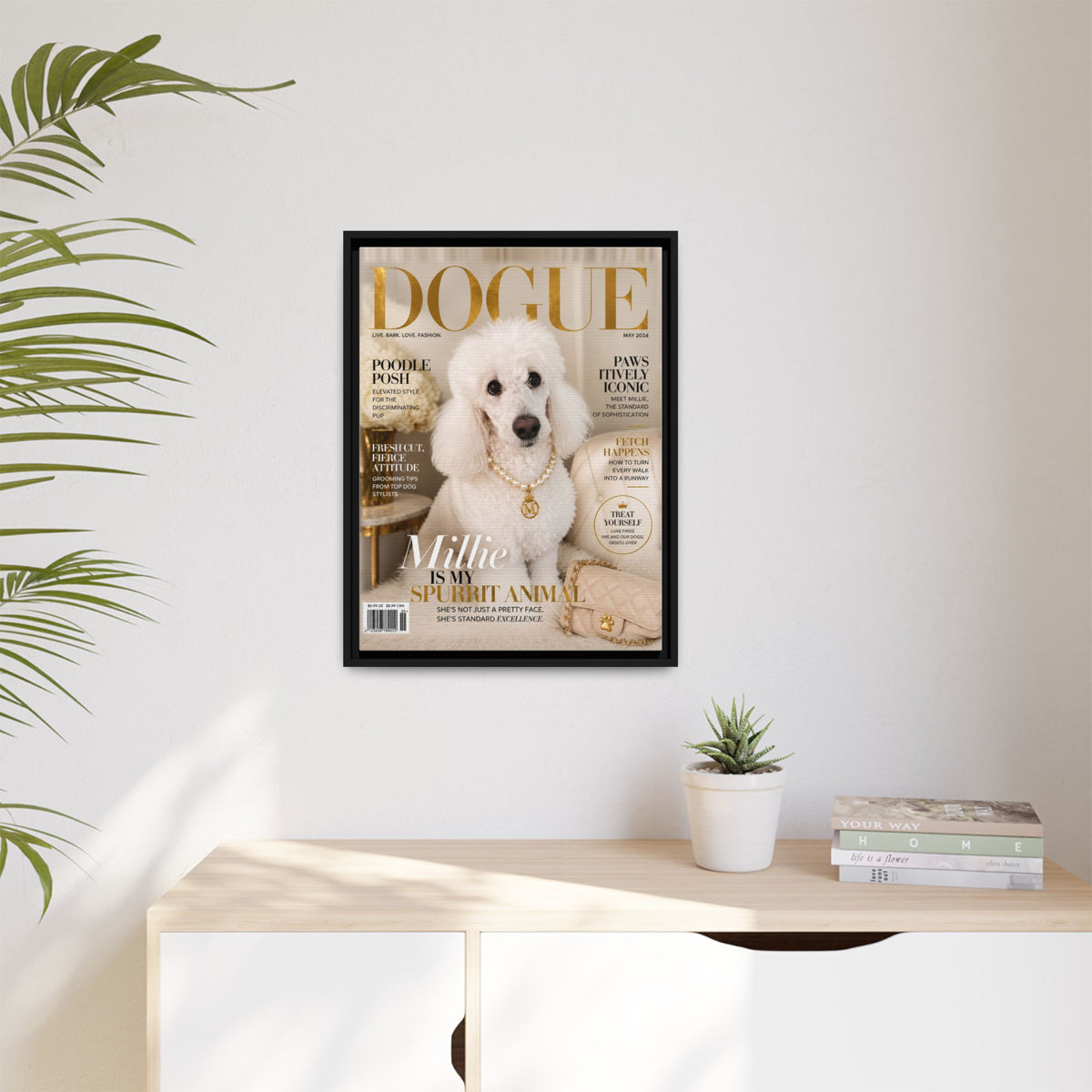 Dogue Custom Pet Framed Canvas