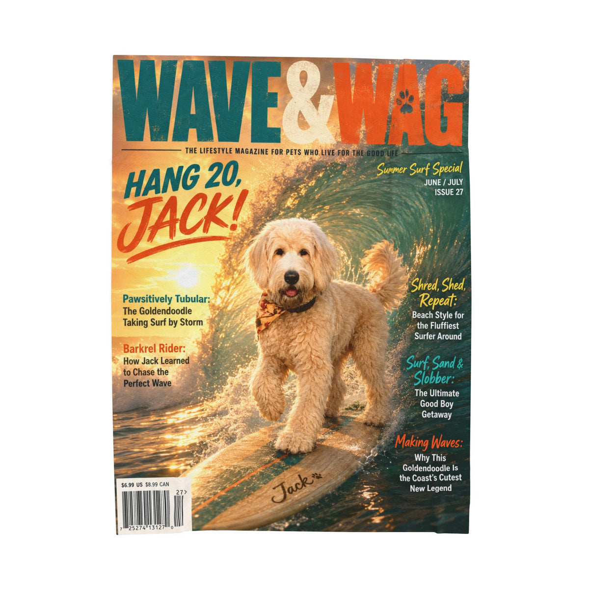 Wave & Wag Custom Pet Blanket