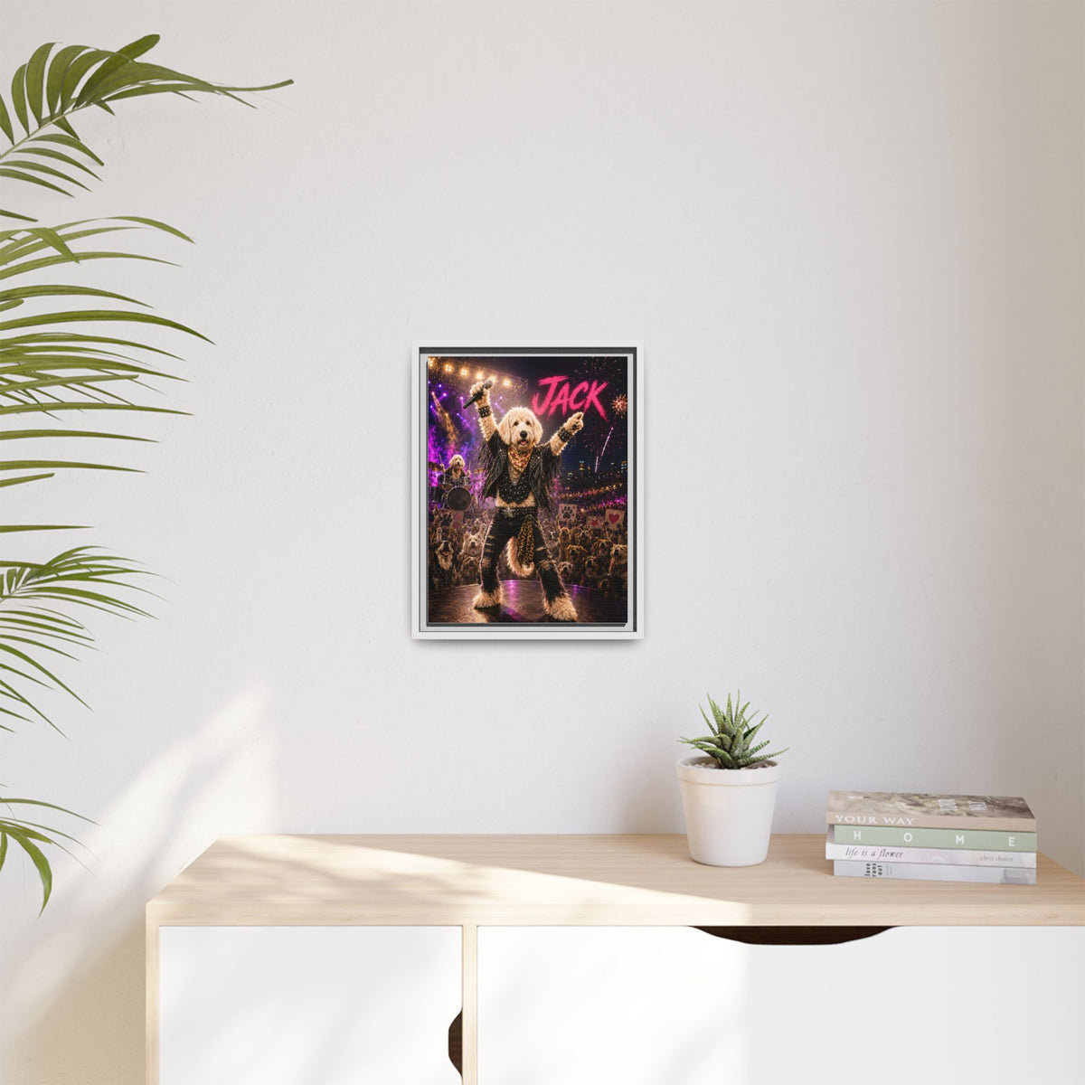 Rockstar Custom Pet Framed Canvas