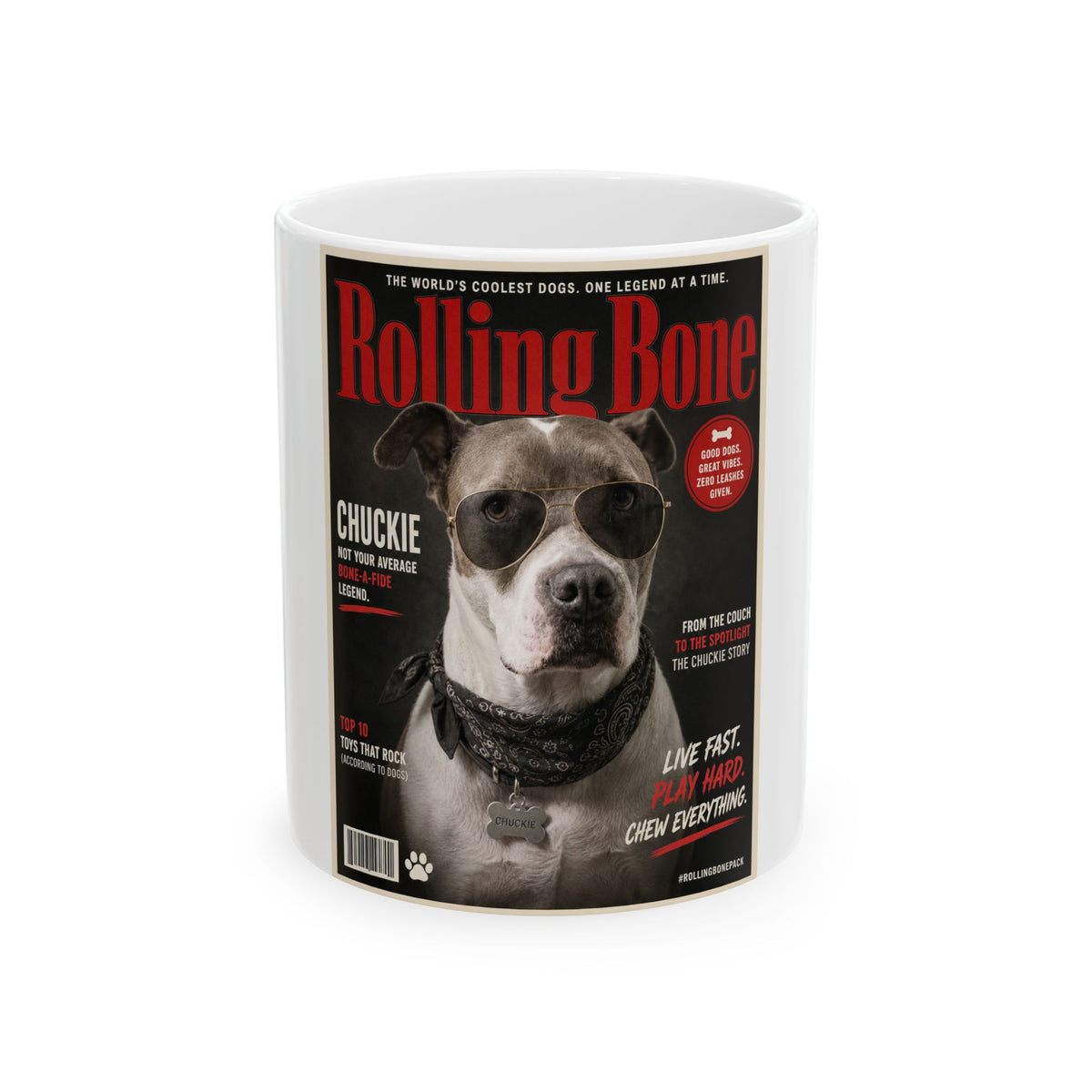 Rolling Bone Magazine Custom Pet Mug