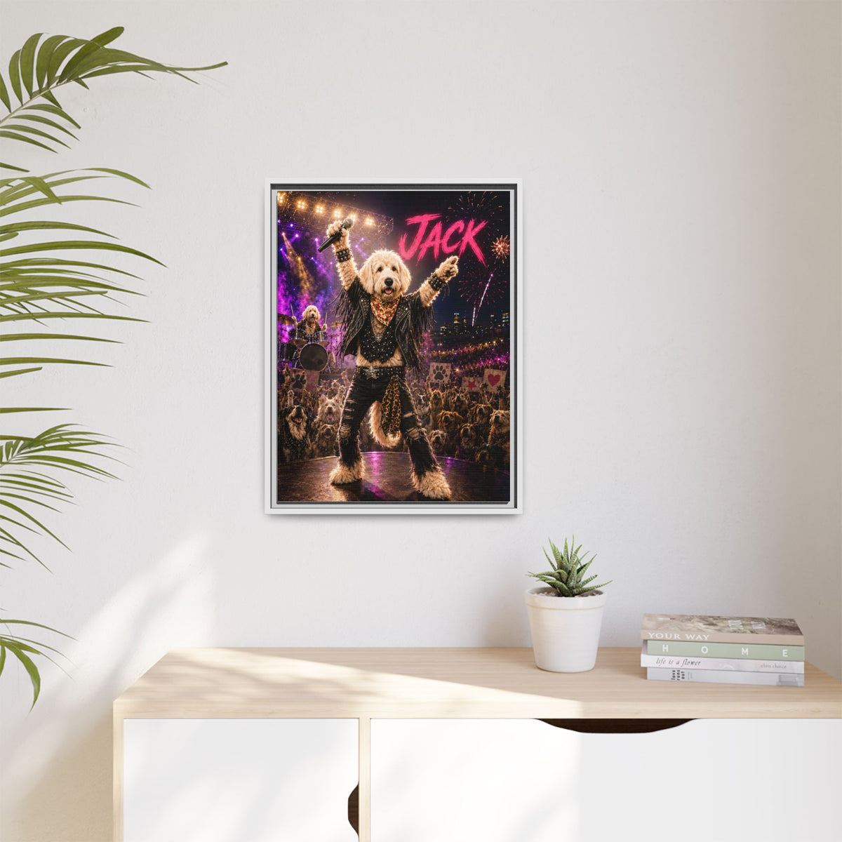 Rockstar Custom Pet Framed Canvas