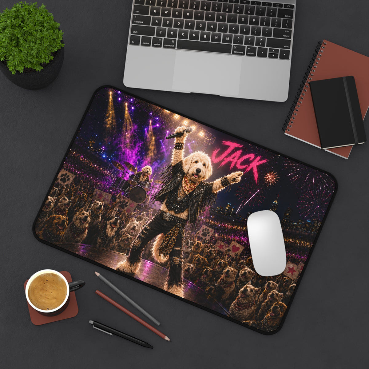 Rockstar Custom Pet Desk Mat