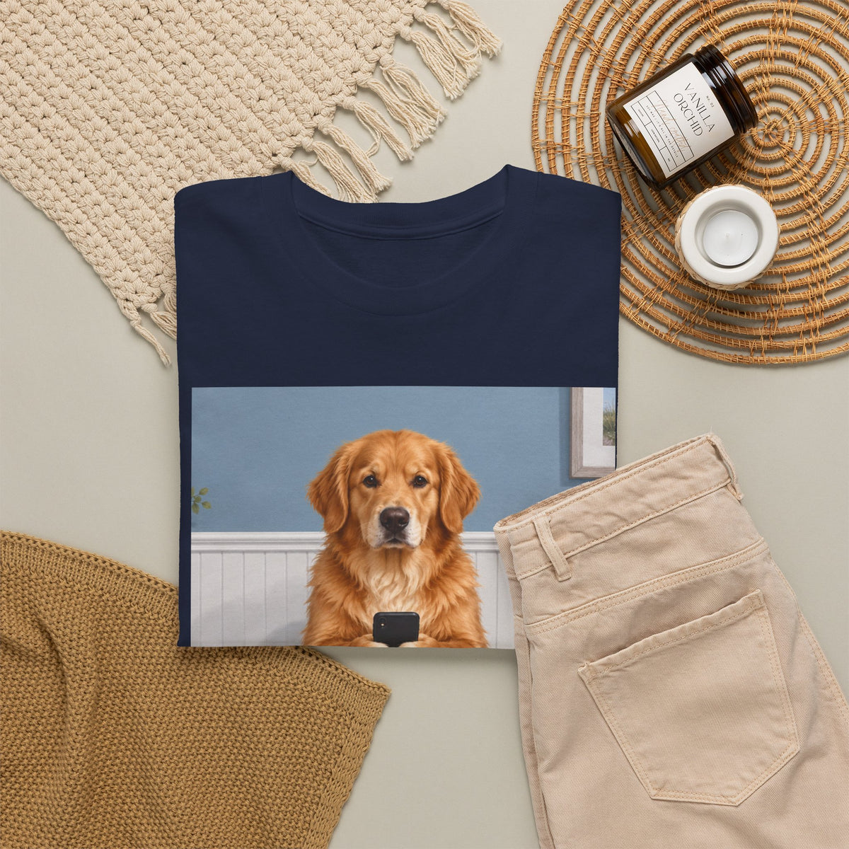 Sit & Scroll Custom Pet Tee