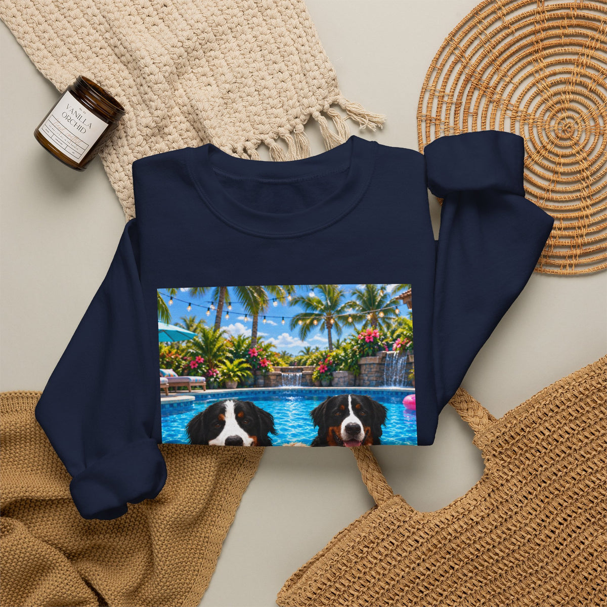 Pool Pawty Custom Pet Crewneck