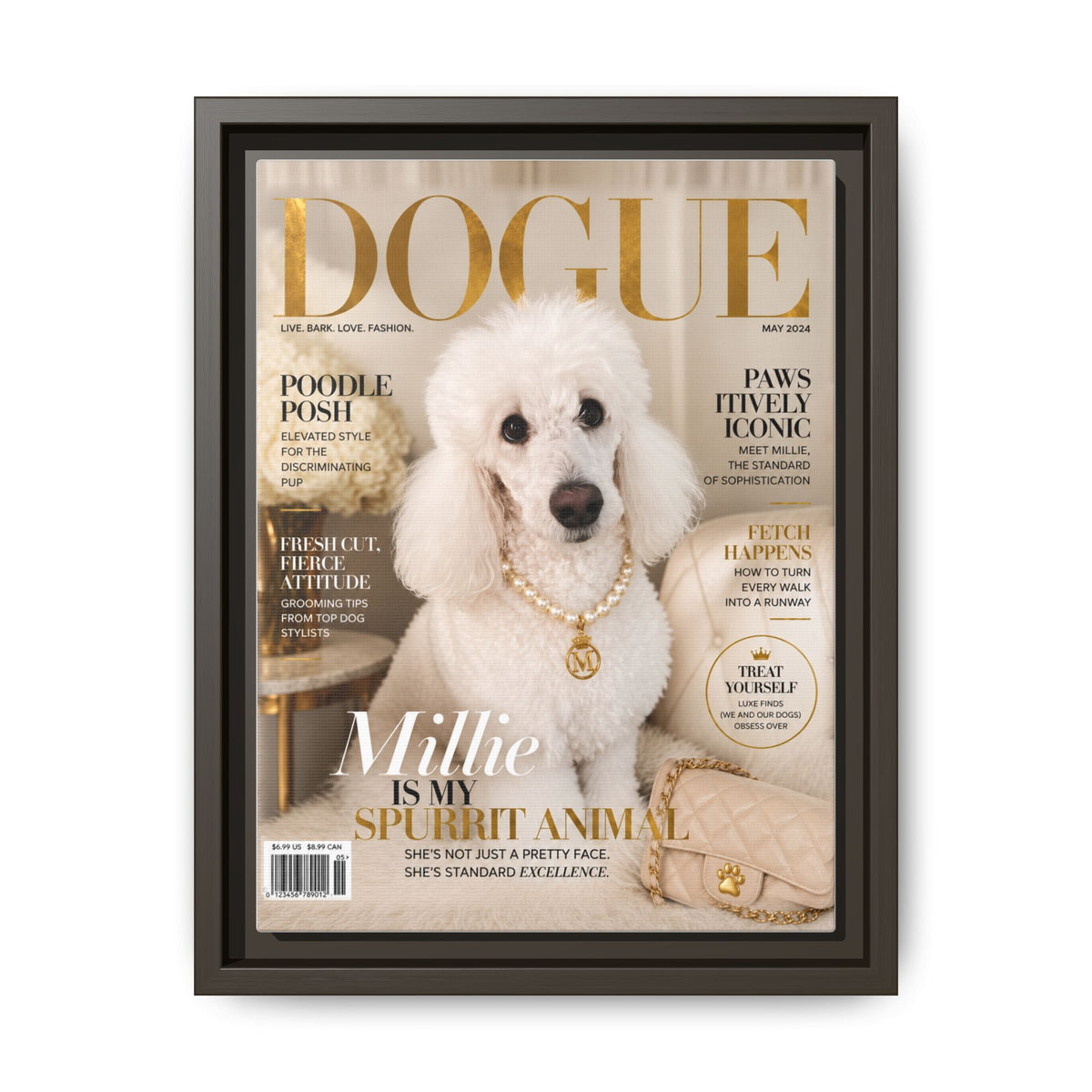 Dogue Custom Pet Framed Canvas