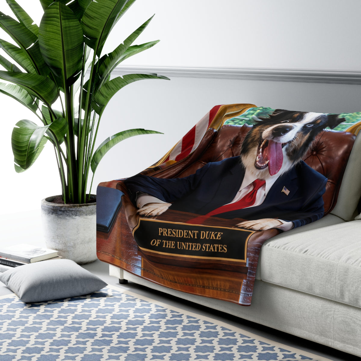 President Custom Pet Sherpa Blanket
