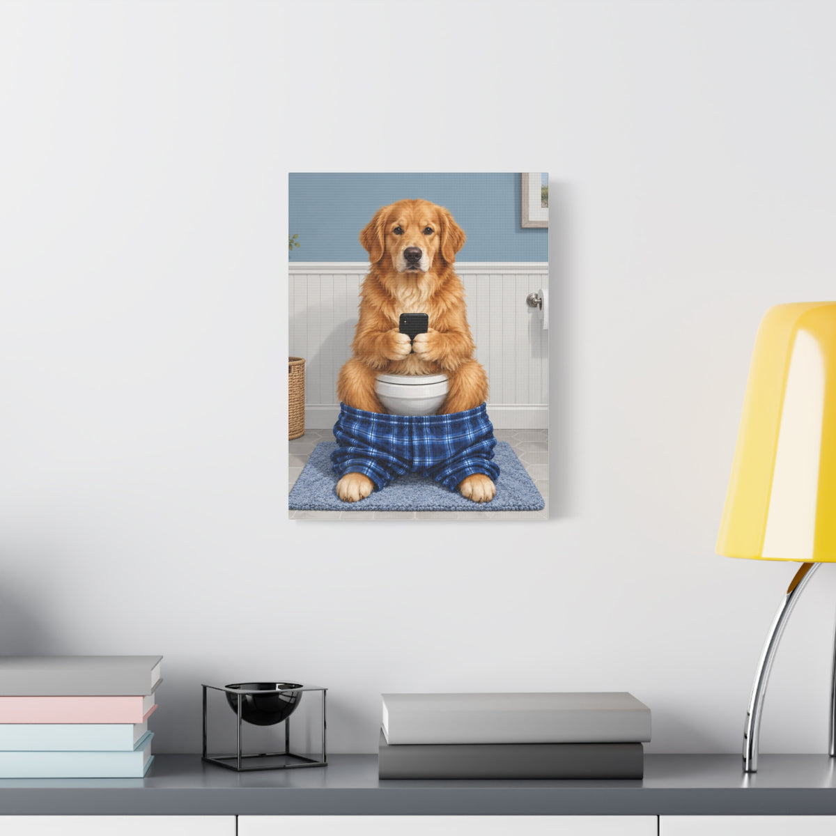 Sit & Scroll Custom Pet Canvas