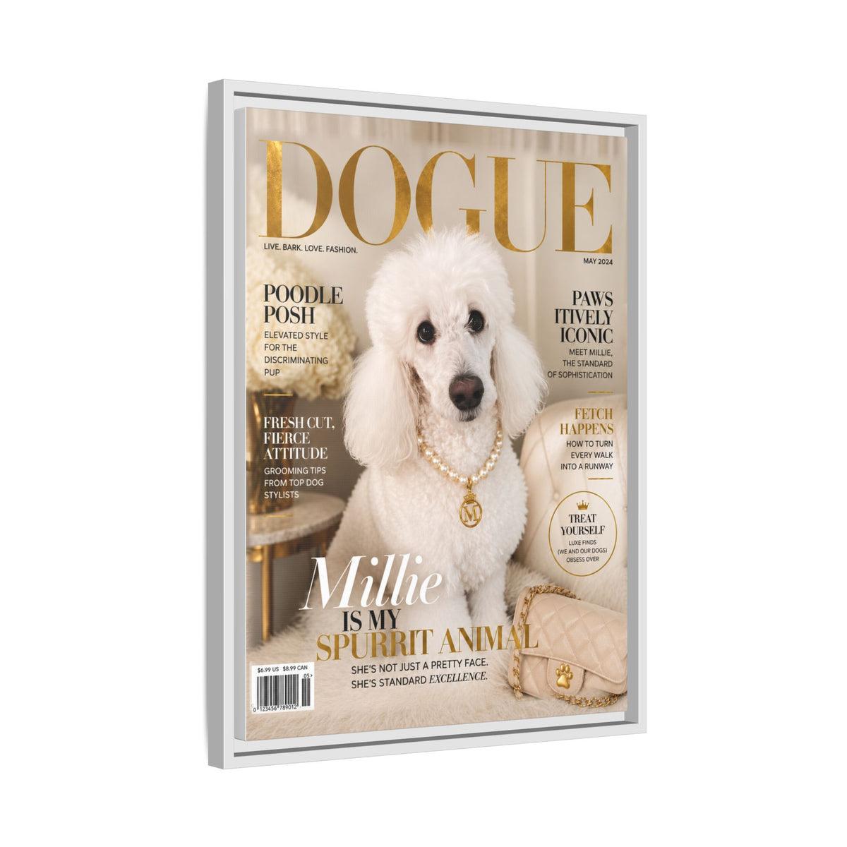 Dogue Custom Pet Framed Canvas