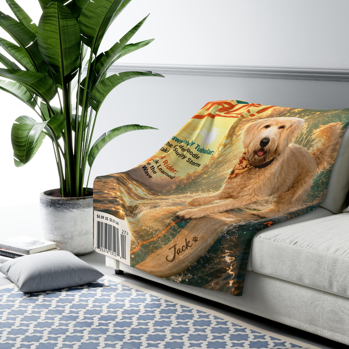 Wave & Wag Custom Pet Sherpa Blanket