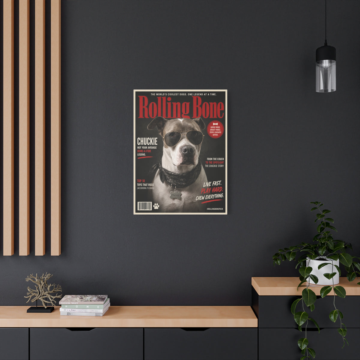 Rolling Bone Magazine Custom Pet Canvas