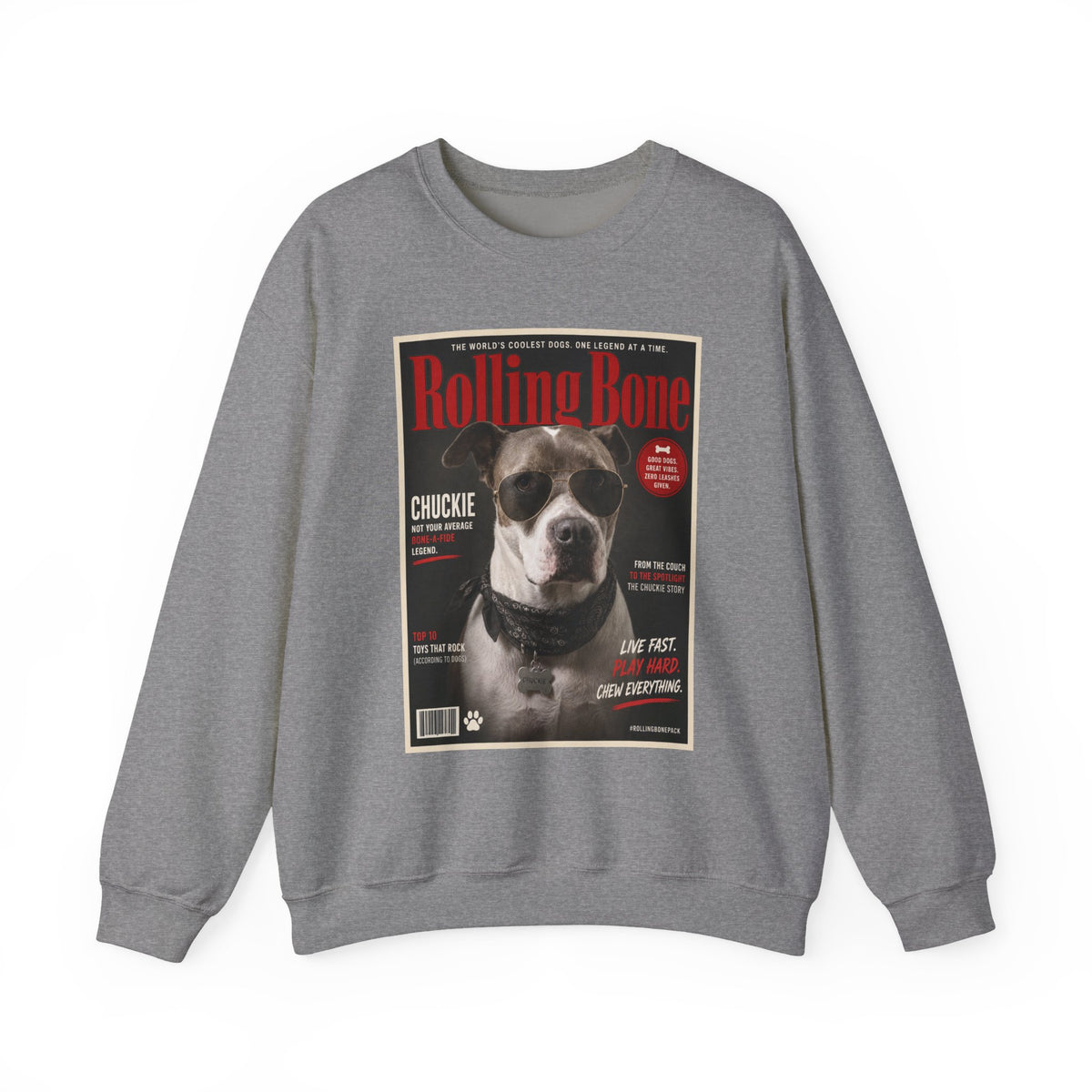 Rolling Bone Magazine Custom Pet Crewneck