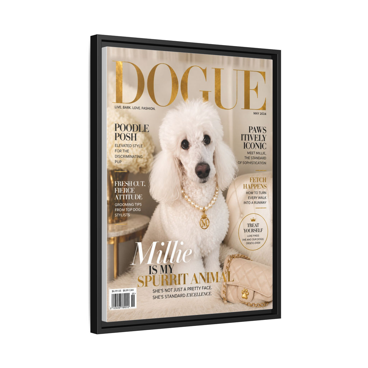 Dogue Custom Pet Framed Canvas