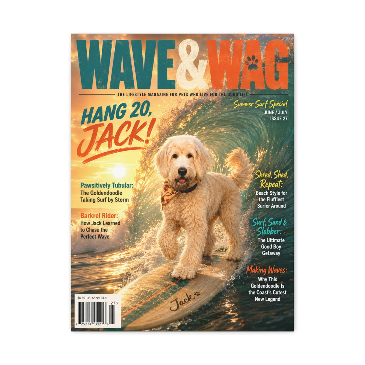 Wave & Wag Custom Pet Canvas