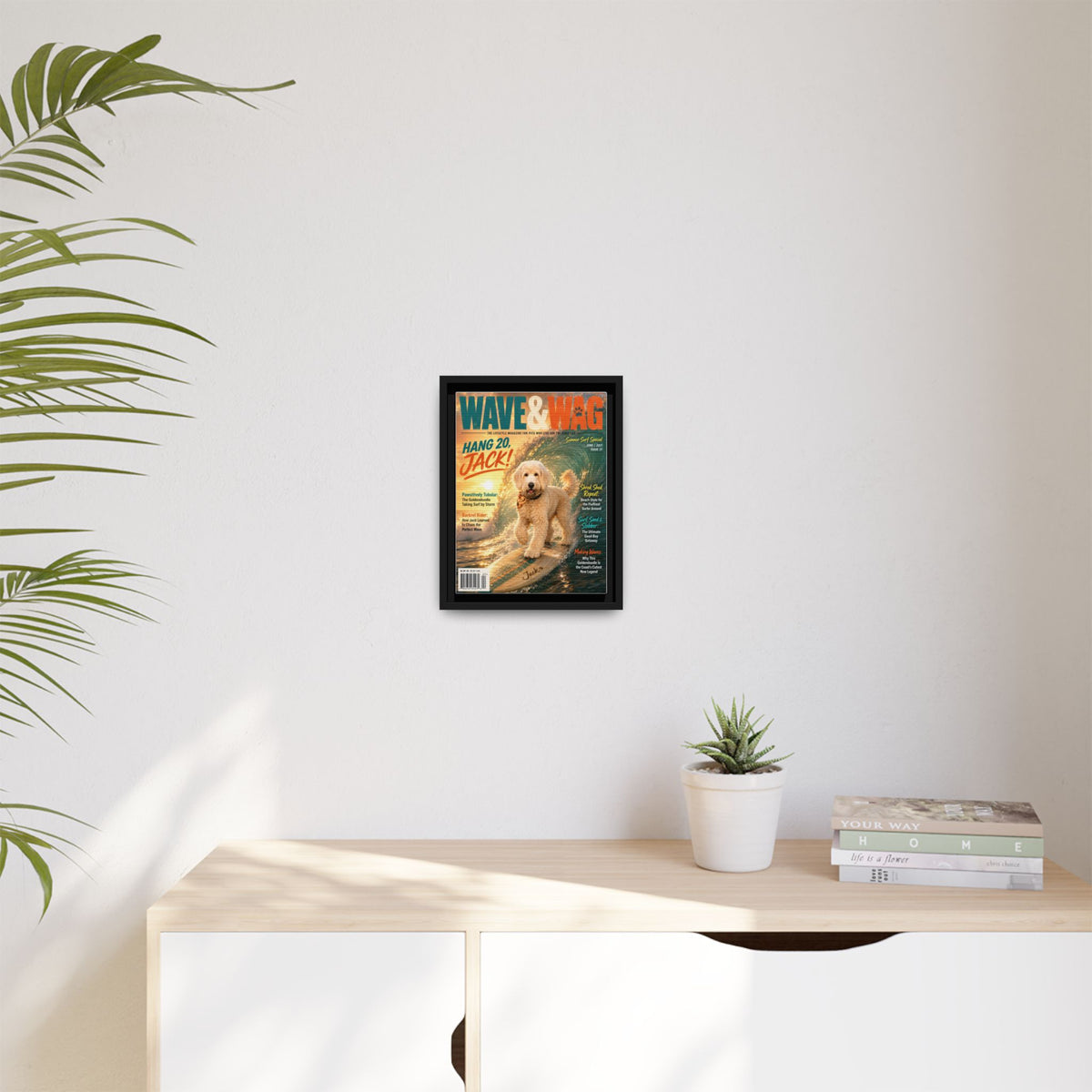 Wave & Wag Custom Pet Framed Canvas