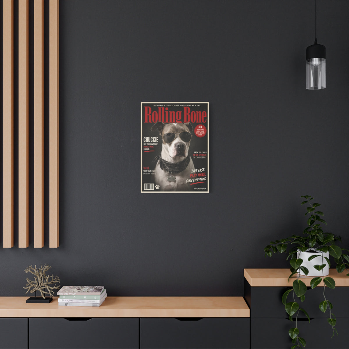 Rolling Bone Magazine Custom Pet Canvas